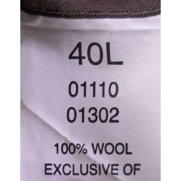 Jos A Bank Blazer Sz 40L Houndstooth Sports Coat Suit Jacket Wool Two Button EUC - Picture 11 of 13